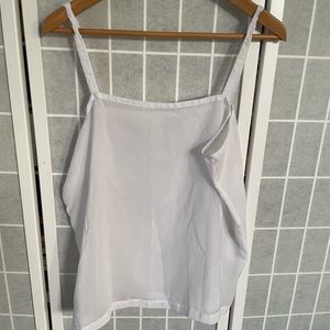 Yosi White Spaghetti Strap Top, Size Small.
